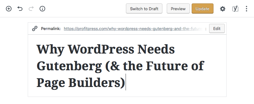 WordPress Gutenberg Demo